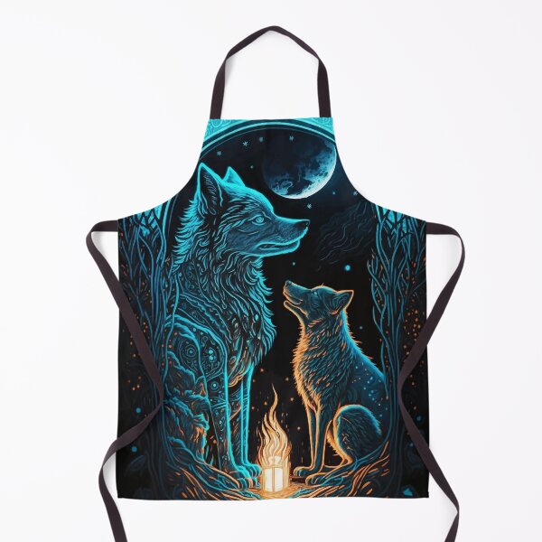 Item preview, Wolf & glowing night tarot designed and sold by Visual-wallart.