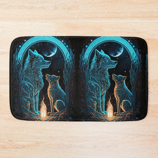 Item preview, Wolf & glowing night tarot designed and sold by Visual-wallart.