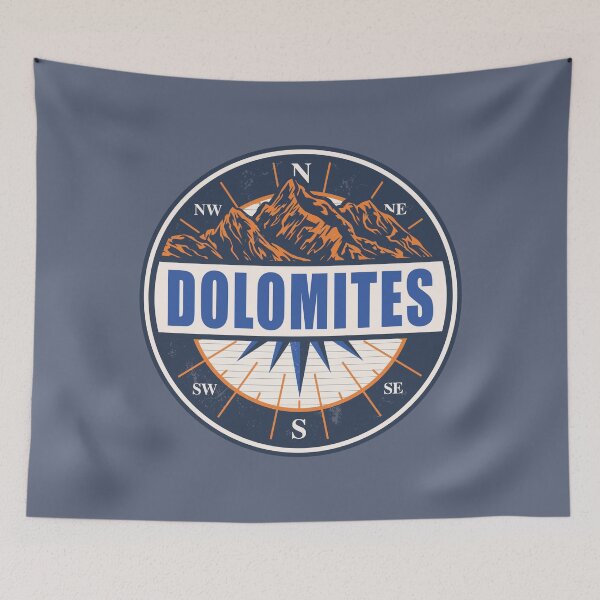 Item preview, Dolomites Italy Vintage Mountain Hiking Design designed and sold by CynthiaGraphics.