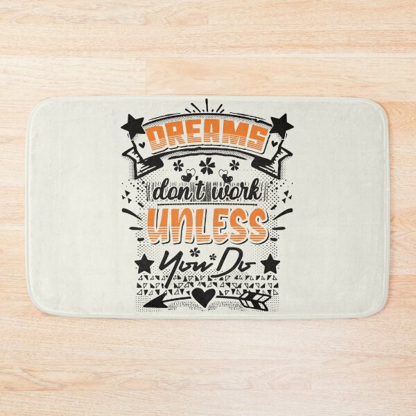 Item preview, Dreams don't work unless you do - funny saying designed and sold by VichallanStudio.