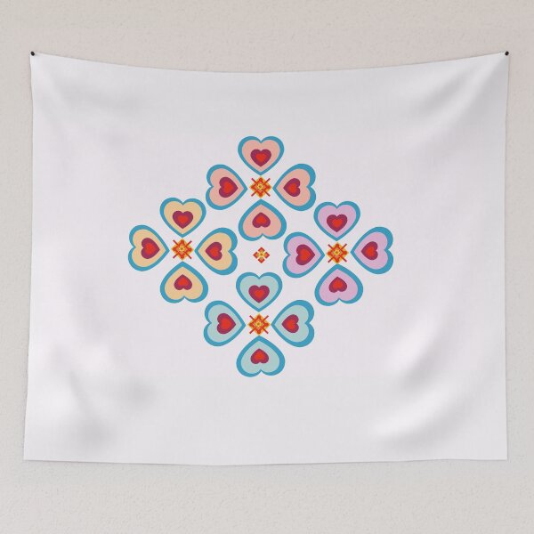 Item preview, Heart pattern retro style 59 designed and sold by Bakkia.