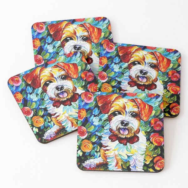 Item preview, Cute puppy in roses designed and sold by Natalia-Vlad.