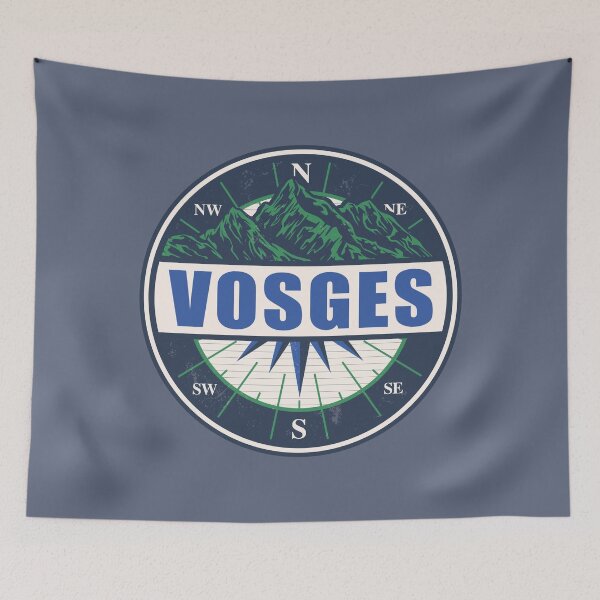 Item preview, Vosges France Vintage Mountain Hiking Design designed and sold by CynthiaGraphics.