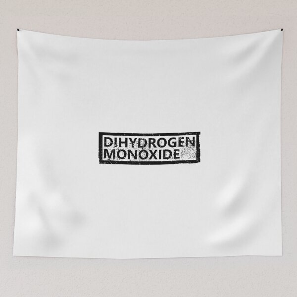 Item preview, Dihydrogen Monoxide Warning Board in White designed and sold by Manoroma.