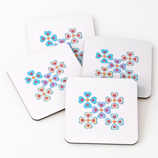 Item preview, Heart pattern retro style 60 designed and sold by Bakkia.