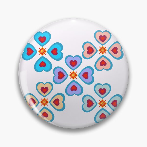Item preview, Heart pattern retro style 60 designed and sold by Bakkia.