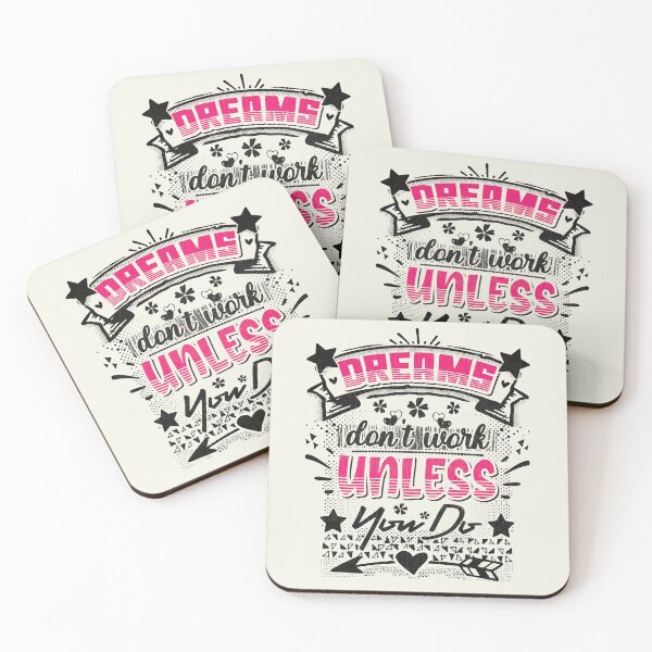 Item preview, Dreams don't work unless you do - funny saying designed and sold by VichallanStudio.