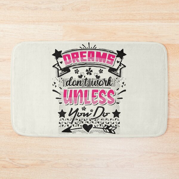 Item preview, Dreams don't work unless you do - funny saying designed and sold by VichallanStudio.