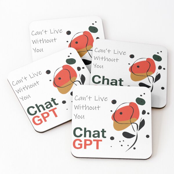 Item preview, ChatGPT | ChatGPT love | Can't live without you | AI love | AI language model | flower art | floral love | graphic design  designed and sold by ArtPowTech.
