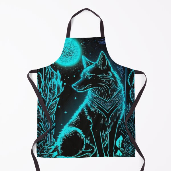 Item preview, Fancy Wolf in glowing night tarot designed and sold by Visual-wallart.