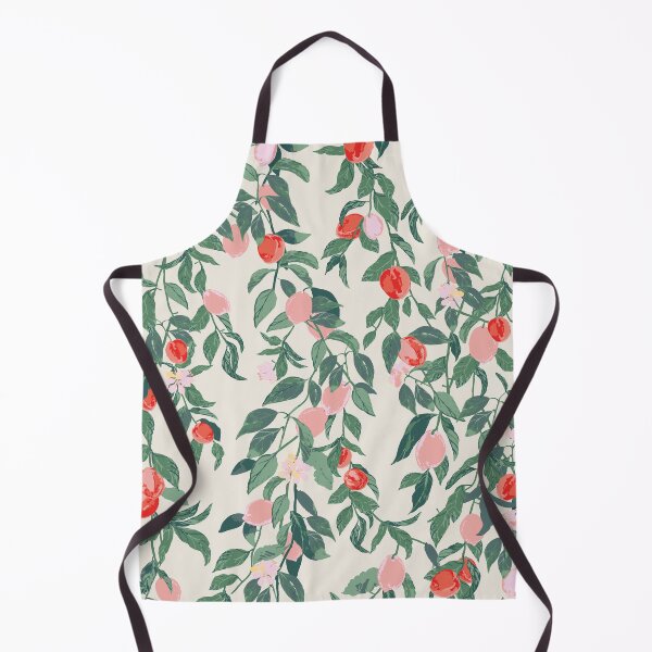 Item preview, Nectarines and Lemon Watercolor pink red green sweet sour contemporary designed and sold by Jean-Pham.