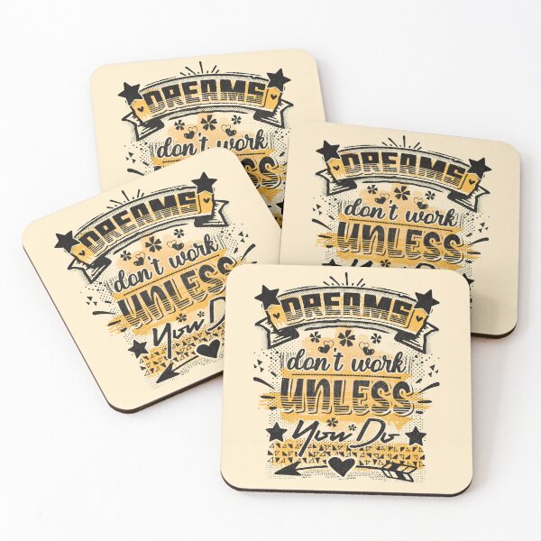 Item preview, Dreams don't work unless you do - funny saying designed and sold by VichallanStudio.