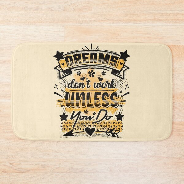 Item preview, Dreams don't work unless you do - funny saying designed and sold by VichallanStudio.