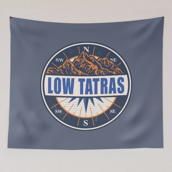 Item preview, Low Tatras Slovakia Vintage Mountain Hiking Design designed and sold by CynthiaGraphics.
