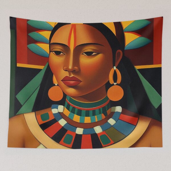 Item preview, Amazon Diva nº 03 - woman portrait painting designed and sold by Futuristicas.