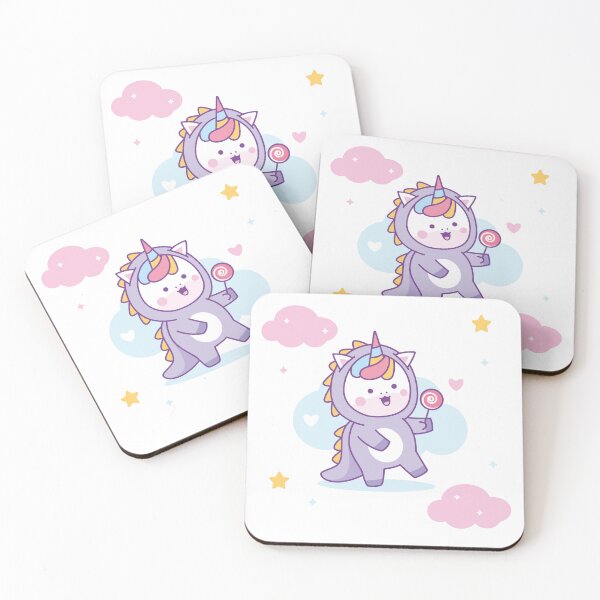 Item preview, Unicorn and Dinosaur designed and sold by ParadiseNara.