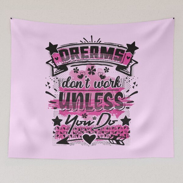 Item preview, Dreams don't work unless you do - funny saying designed and sold by VichallanStudio.