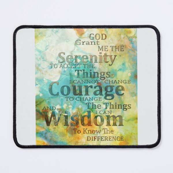 Item preview, Warm Abstract Painting Serenity Prayer Art designed and sold by Sharon Cummings Art.