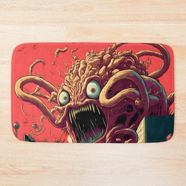 Item preview, Creepy Hungry Monster with Tentacles in the City - Retrofuturism Japanese Anime Retro 60s designed and sold by AIWanderer.