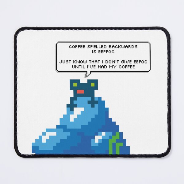 Item preview, Froggy coffee spelled backwards id eeffoc bubble designed and sold by PeriwinkleStone.