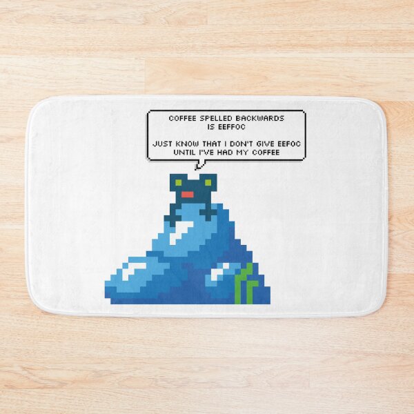 Item preview, Froggy coffee spelled backwards id eeffoc bubble designed and sold by PeriwinkleStone.