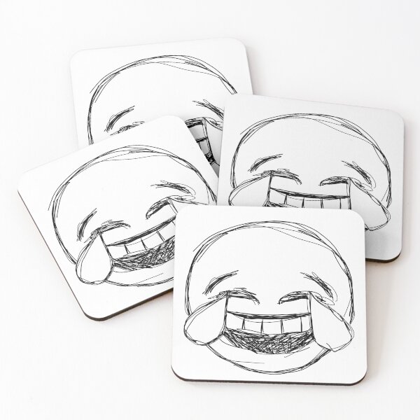 Item preview, Dark and Gritty Laughing Crying Face with Tears of Joy Emoji designed and sold by Michael Stewart.