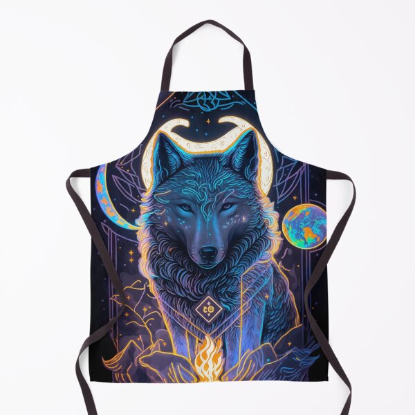 Item preview, Wolf and fire glowing night tarot designed and sold by Visual-wallart.