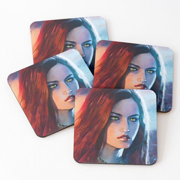 Item preview, A Portrait of an Green Eyed Empowered Woman designed and sold by ElLocoMus.