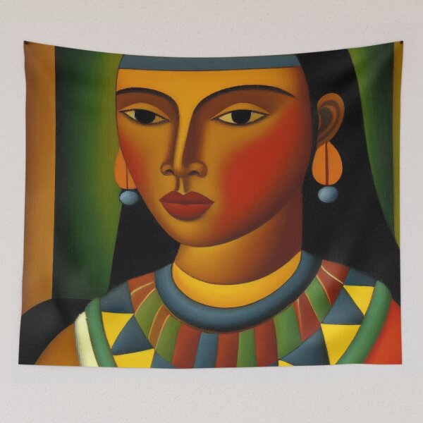 Item preview, Amazon Diva nº 04 - woman portrait painting designed and sold by Futuristicas.