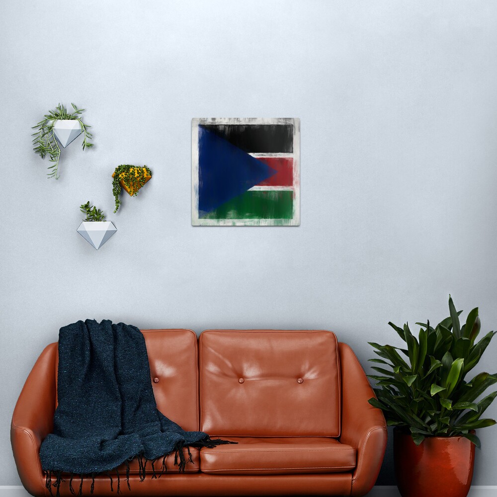South Sudan Flag Reworked No. 2, Series 2 Metal Print