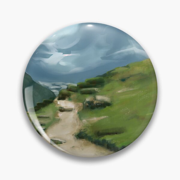 Item preview, Switzerland Slope, flowery grassy meadow, mountains designed and sold by EmeraldeaArt.