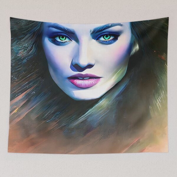 Item preview,  A Portrait of an Green Eyed Bold Woman designed and sold by ElLocoMus.