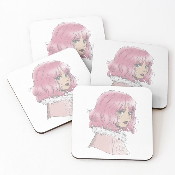 Item preview, Enid Sinclair Raven pink wig Wednesday designed and sold by Fanny Ducrot.