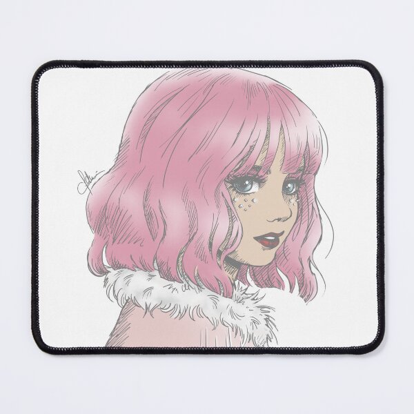 Item preview, Enid Sinclair Raven pink wig Wednesday designed and sold by Fanny Ducrot.