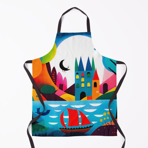Artikelvorschau, Adorable colorful whimsical wide scene artwork #1 entworfen und verkauft von Artistic Pandas.