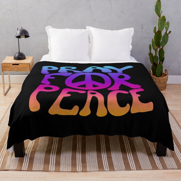 Item preview, Groovy Hippie Pray for Peace 70s Peace Sign designed and sold by OliviaGbyKyro.