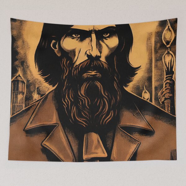 Item preview, Rasputin Illustration designed and sold by OccultDreams.