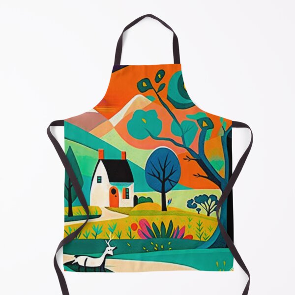 Artikelvorschau, Adorable colorful whimsical wide scene artwork #2 entworfen und verkauft von Artistic Pandas.