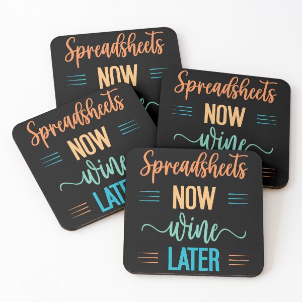 Spreadsheet Coasters for Sale Redbubble