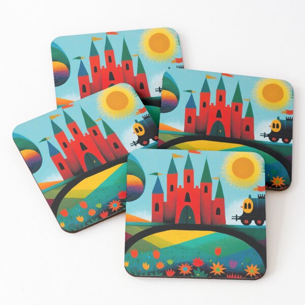 Artikelvorschau, Adorable colorful whimsical wide scene artwork #7 entworfen und verkauft von Artistic Pandas.