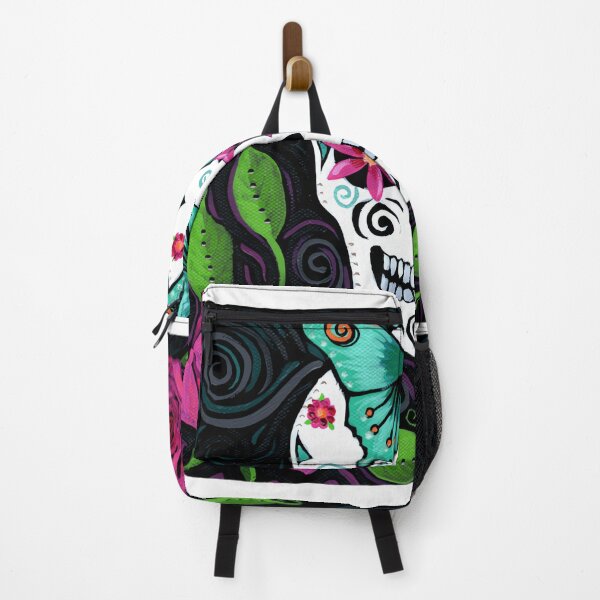 Item preview, Skull With Teal Butterfly And Red Roses designed and sold by zhaoyimuteenr.