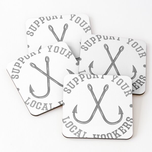 Item preview, Funny Fishing Fisherman Dad Gift Support Your Local Hookers  designed and sold by elnemsrahsanr.