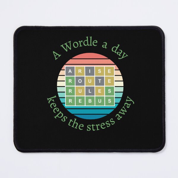 Item preview, a wordle a day keeps the stress away classical t-shirt designed and sold by MEDKH02.