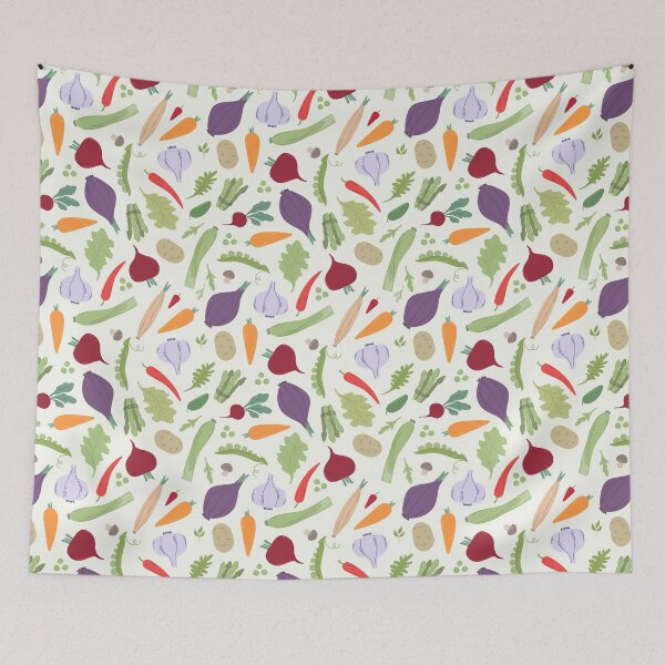 Item preview, Vegetarian background. Seamless pattern vegetables designed and sold by Nattalu.