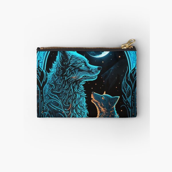 Item preview, Mythical Wolves in glowing night tarot designed and sold by Visual-wallart.