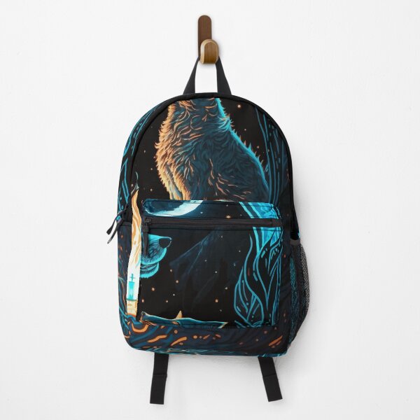Item preview, Mythical Wolves in glowing night tarot designed and sold by Visual-wallart.