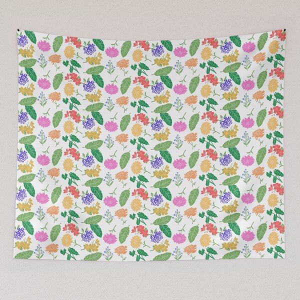 Item preview, Colorful Mixed Greenery & Floral Collage designed and sold by MochaMeli.