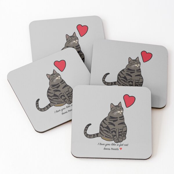 Item preview, Chonc Cat luvs u like a fat cat luvs treatz ♥ designed and sold by ScaperShirts.
