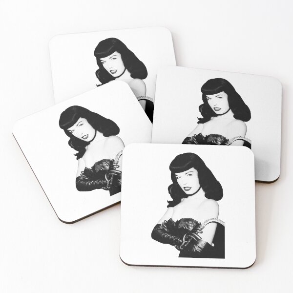 Item preview, Horror Movie Tee Bettie Mae Page Betty Queen of Pinups Classic Cool Women Love white designed and sold by robinphr8l.