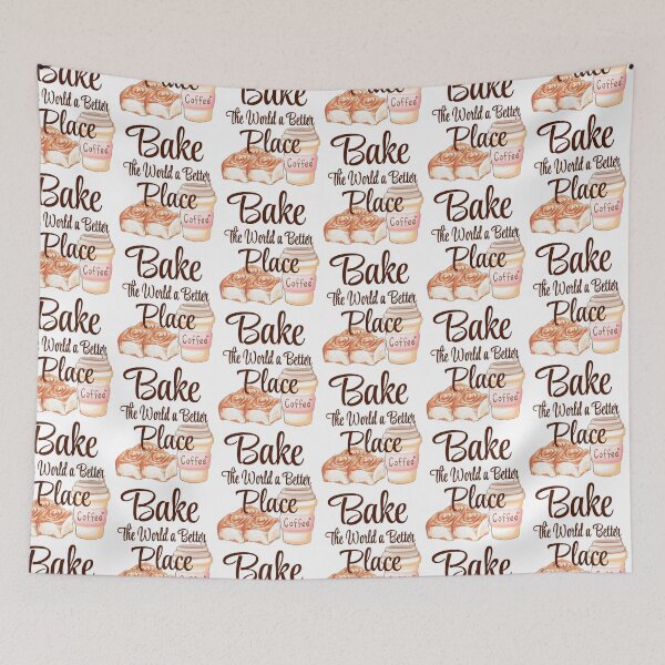 Item preview, Bake The World a Better Place Sticker/ Bake The World a Better Place T-Shirt/ Baking Apron/ Bakers Mug/Culinary Student Gifts/ Bakers Gifts/ Bake Shop Decor/ Baking Lovers Apron Gift designed and sold by KingdomKubs.